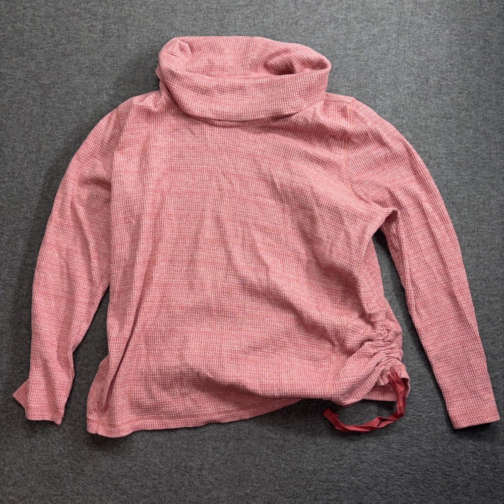 J Jill Women's Cowl Neck Top‎ Size Petite XL Pink